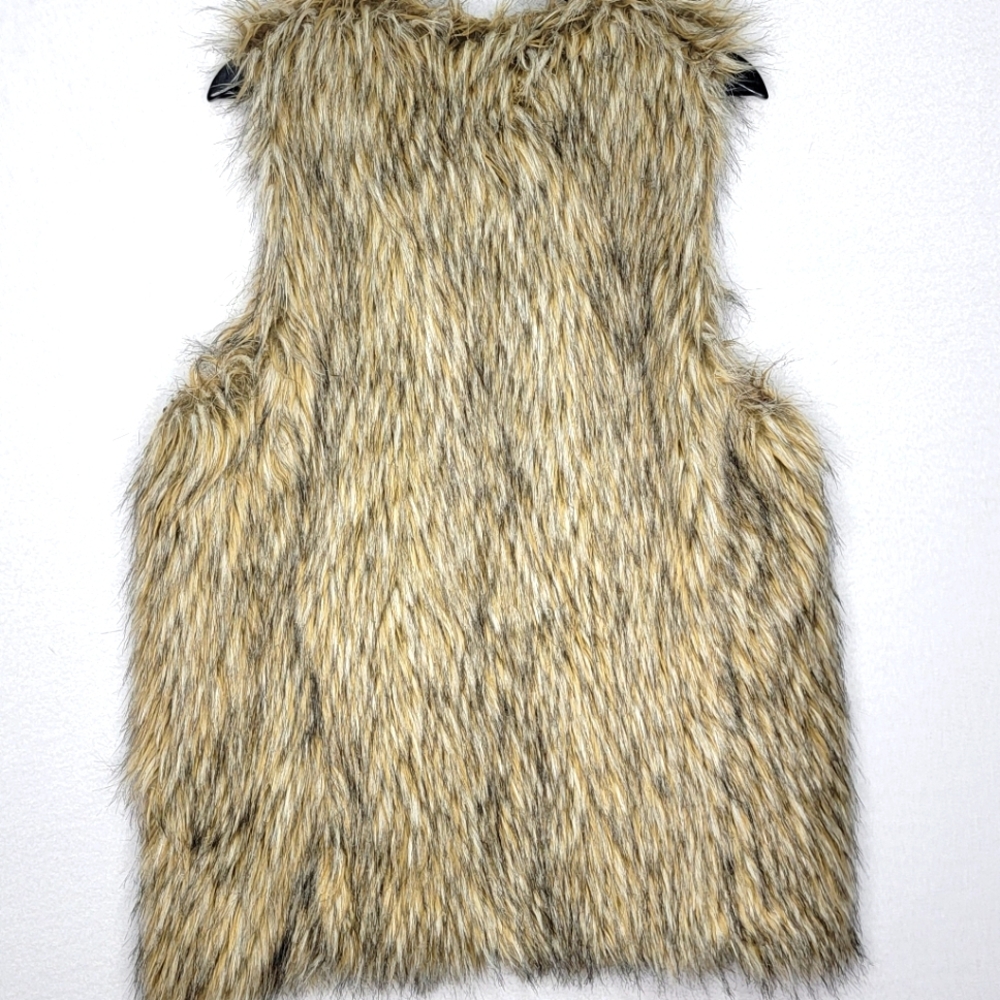 DEMOCRACY Brand Faux Fur Vest Size Large - Picture 5 of 8